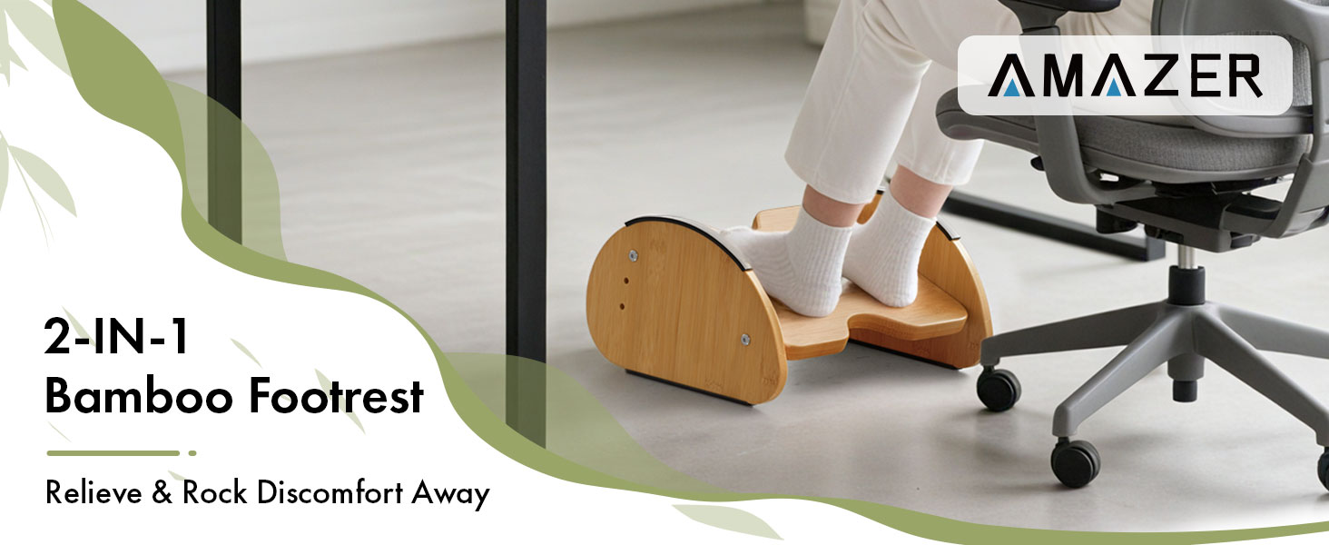 ergonomic foot rest for under desk at work