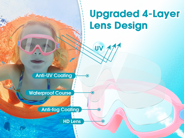 swim goggles for kids 8-14