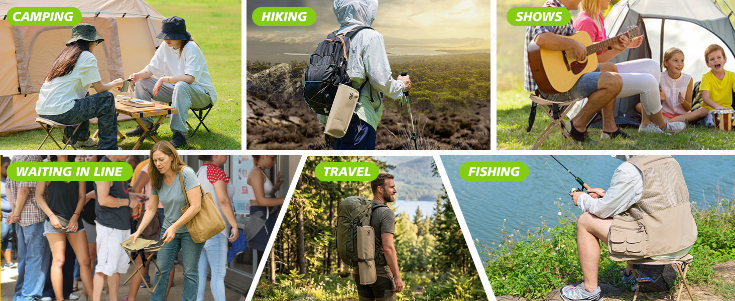 Portable Seat for Outdoor, Hiking, Fishing