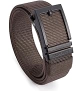 SKiporty Mens Tactical Belt, Military Nylon Web Work Belts, Ratchet Golf Duty Belt with Automatic...