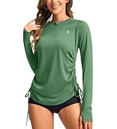 SANTINY Women's Rash Guard UPF50+ SPF Long Sleeve Swimsuits Top UV Sun Protection Swim Shirts for...