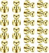 GOOZADA 20Pack Gold Fridge Magnets for Whiteboard Small Refrigerator Magnets Office Magnets for R...