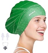 WHALE Extra Large Swim Cap Designed for Men and Women with Thick, Long Hair, Hair Extensions Or A...