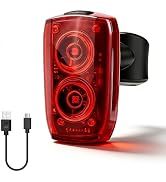 APECYC Bike Tail Light, Rechargeable Bicycle Rear Light for Night Riding | High-Visibility Rear B...