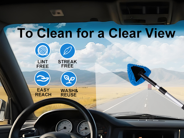 car interior window cleaner auto truck window washer