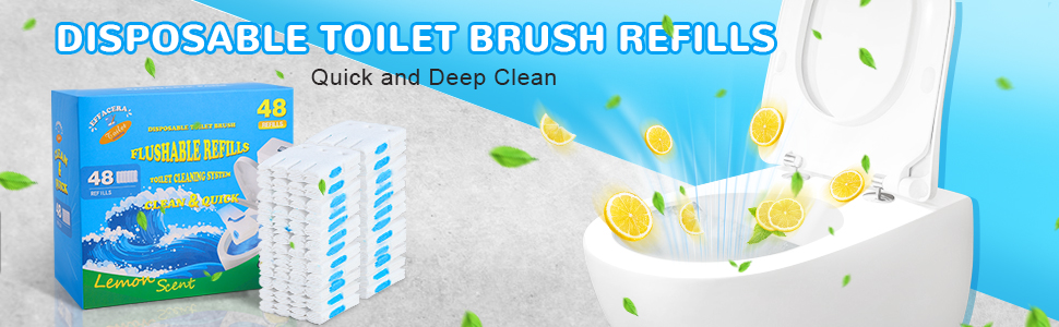 disposable toilet beush refills