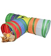 Andiker Cat Tunnel for Indoor Cats, Collapsible Y Shape Cat Tube Play Toy for Indoor Outdoor Puzz...