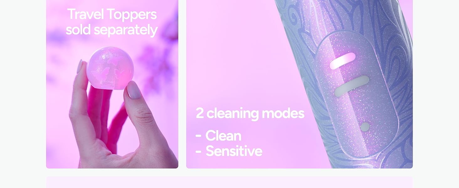 Series of pink and purple-tinted interface screens or app displays showing different steps or features of a digital application.