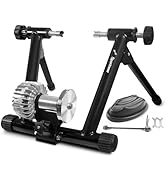Sportneer Bike Trainer - Fluid Stationary Bike Stand for 26-29" & 700C Wheels - Auto Resistance C...