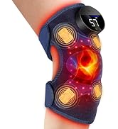 Upgraded 2.0 Red Light Therapy Knee Brace - Knee Massager with 4 Vibration Areas, Cordless Contro...