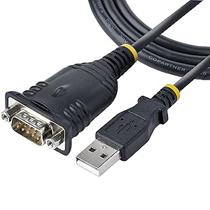 3ft (1m) USB to Serial Cable, DB9 Male RS232 to USB Converter