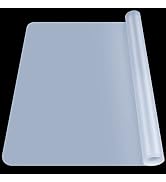 LEOBRO Large Silicone Mat, 23.4” x 15.6” Clear Silicone Mats for Crafts, Play Dough Mat, for Resi...