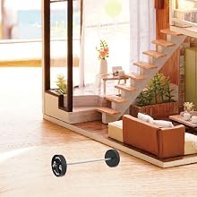 Dollhouse Barbell Miniature Dumbbell