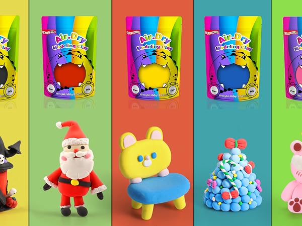 air dry clay, modeling clay, air clay, polymer clay, DIY craft