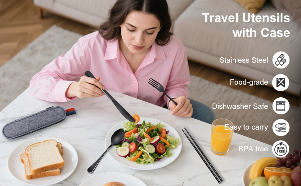 Travel Utensils Set A+1