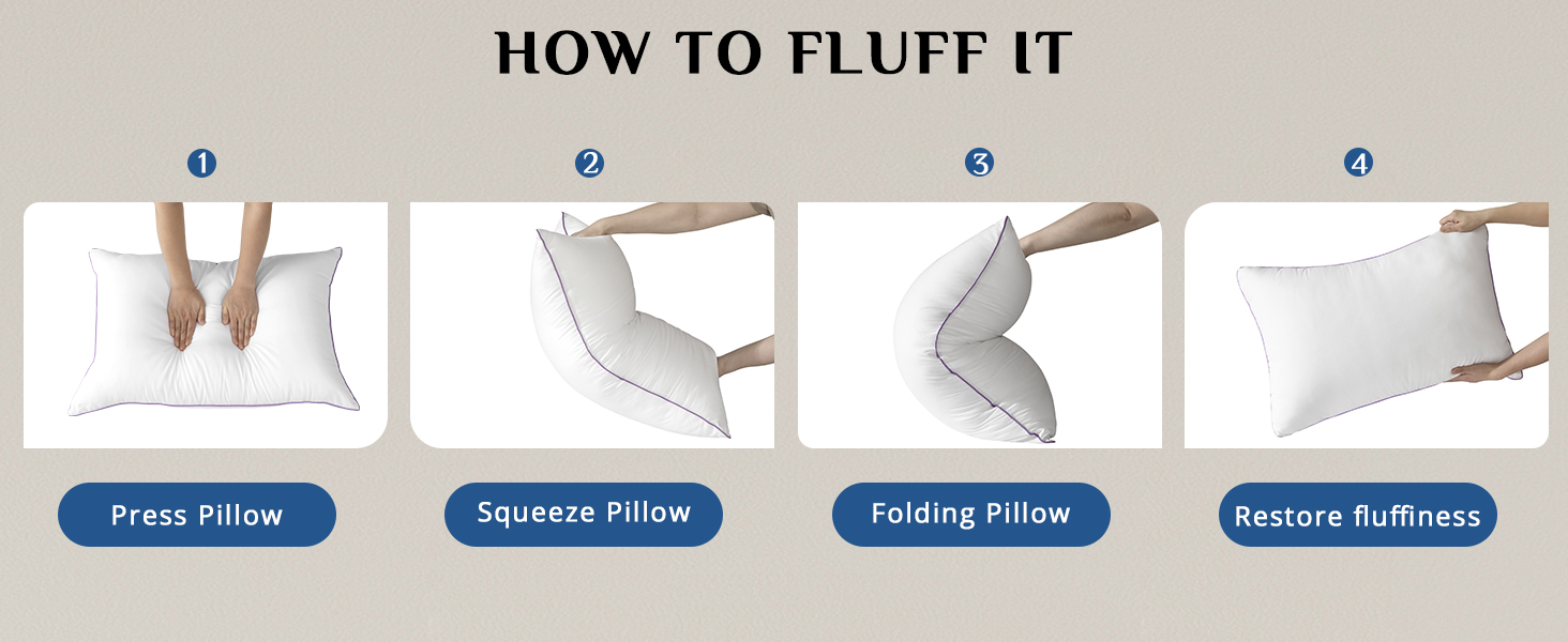 JOLLYVOGUE Pillows King Size Set of 1 for Sleeping 6