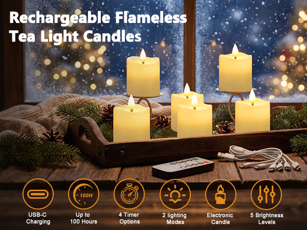 Rechargeable Flameless Candles