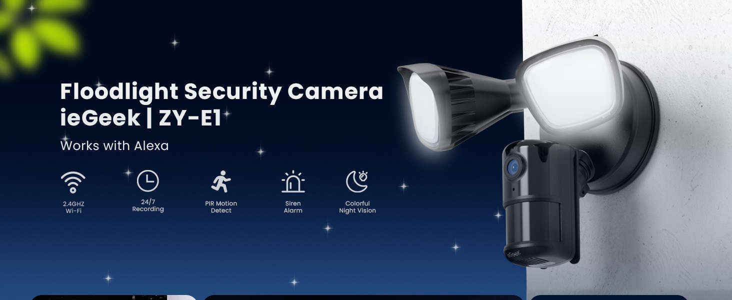 iegeek wired floodlight camera