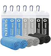 Sukeen Cooling Towels for Neck and Face (40" x 12"), Cooling Towel 6 Pack, Microfiber Best Sports...