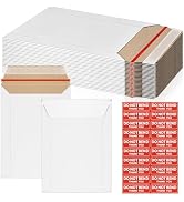 CXIIPOL 20 Pack Rigid Mailers 6x8 Inch Self Seal Document Mailers, Protective Flat Cardboard Stur...