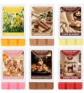 STRN Wax Melts, Soy Wax Cubes 6 Scents Summer Fall Long-Lasting | Sandalwood, Honevsuckle, Home F...