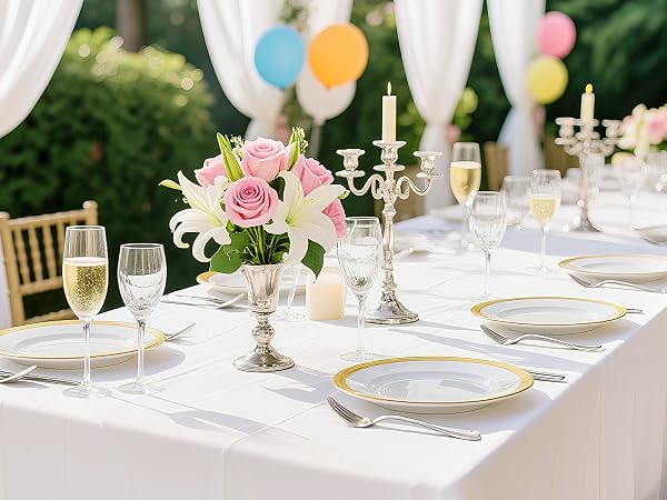 White Tablecloth