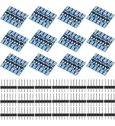 WWZMDiB 12 Pcs Logic Level Shifter Converter Module 4 Channel Bidirectional 3.3V to 5V, 5V to 3.3...