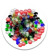 ARSUK Flat Glass Marbles Decorative Pebbles Mosaic Beads Gems Vase Fillers Floral Stones Aquarium...
