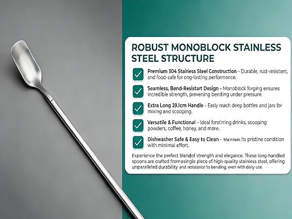 stainless steel spoon
