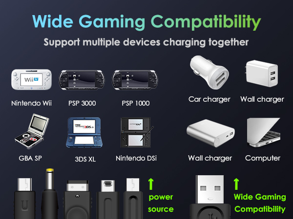 5 in 1 USB Charger Cable