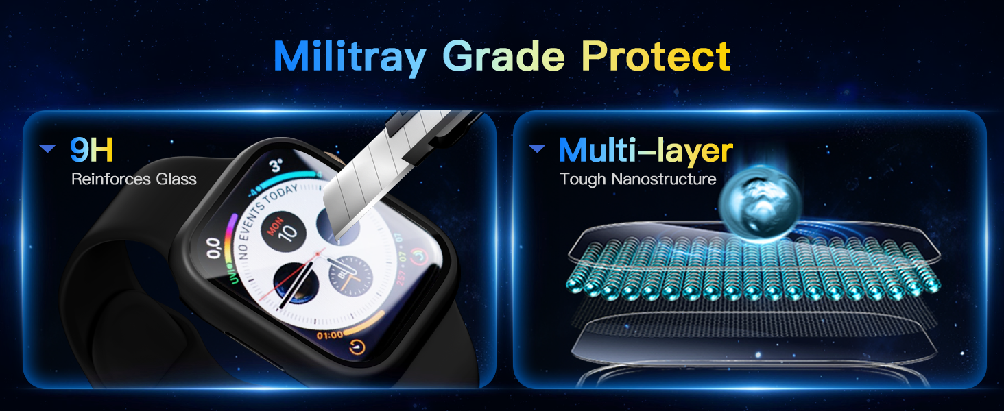 9HD tempered glass protection