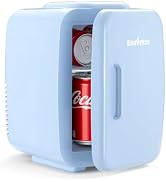 Enventor Cooler Mini Fridge, 4L/6 Can Beauty Fridge for Bedroom Office Car | Fast Cooling, 120V A...