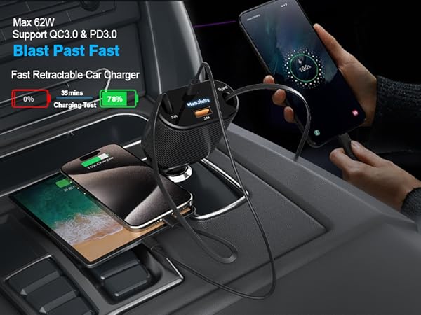 retractable car charger