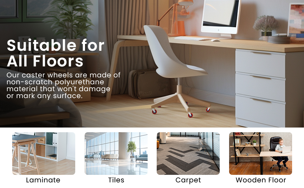 office accessories for men home office accessories roller blade wheels Chair Casters for Carpet