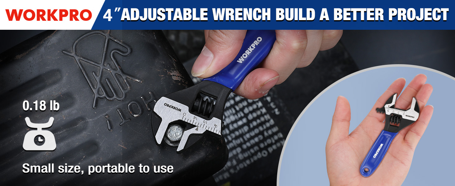 4 INCH ADJUSTABLE WRENCH