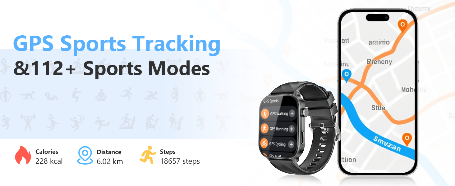 GPS Sports Tracking & 112+ Sports Modes