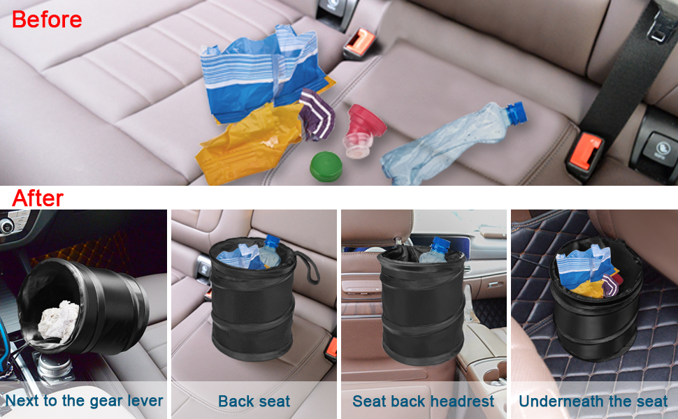 car trash can for back seat
