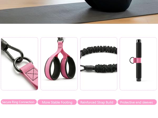 pedal resistance bands with handles
