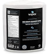 Wipex Gym Wipes Refill - 800ct Hand Sanitizing Wipes with Safe Plant Based Cloth, Commercial Size...