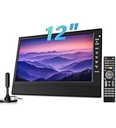 Feihe 12-Inch Portable Small TV with HD Display, HDMI and USB Ports | Built-in Digital Tuner and ...