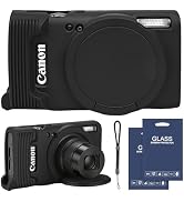 SZHSYJY Case for Canon PowerShot ELPH 360 HS/IXY 650/IXUS 285 HS Camera,Soft Silicone Protective ...