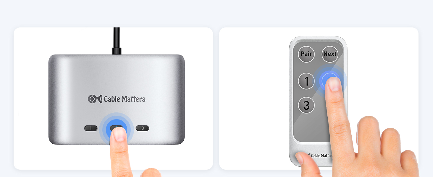 USB-C Switch with Remote Controller