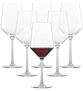 ZWIESEL GLAS Pure Cabernet Red Wine Glass (Set of 6), Graceful Wine Glasses for Red Wine, Dishwas...