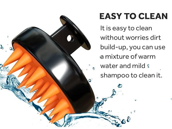 easy clean up scalp massager