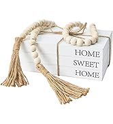 Decorative Books for Home Decor, White Faux Books for Decoration, Rustic Farmhouse Stacked Displa...