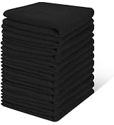 INFICRIME 12 Pack 100% Cotton Wash Cloth, 12x12 Inch Highly Absorbent and Soft Feel Fingertip Tow...