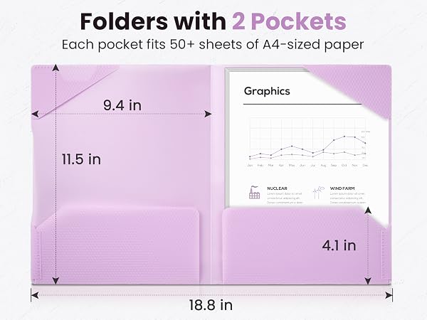 Folders with 2 Pockets