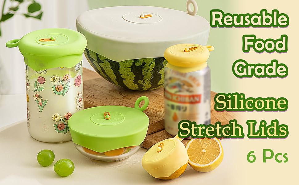 Silicone Stretch Lids for Food Storage