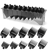 Clipper Guards Set Compatible with Most Wahl Clippers with Holder, Clipper Guides Replacement - 1...