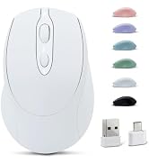 Dolrso Bluetooth Mouse - Wireless, Rechargeable, Silent, Slim, Portable for Laptop, iPad, MacBook...